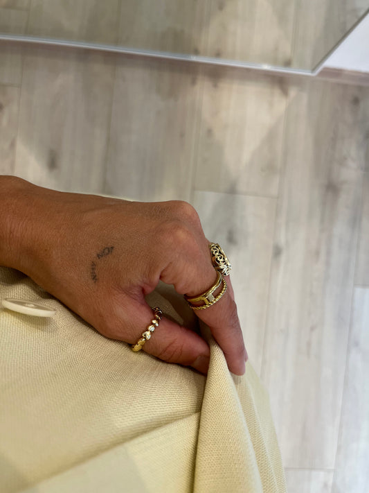 Elastischer Herzring Gold