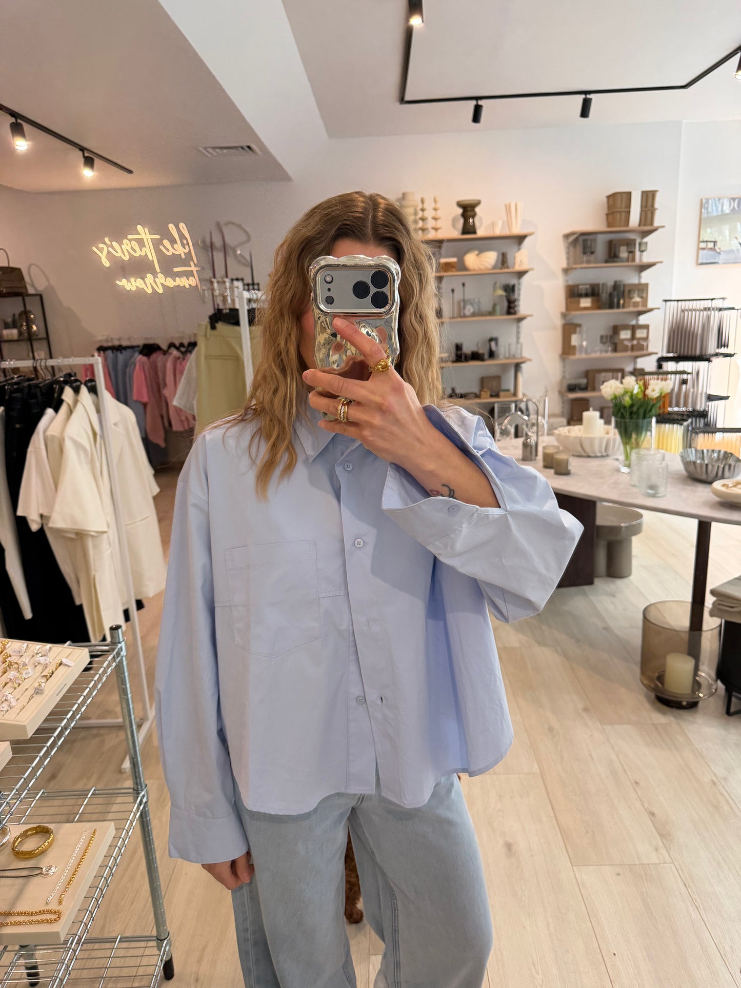 Bluse Panti hellblau