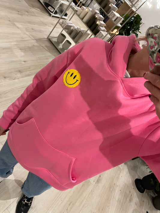 Hoodie Happy Hour pink