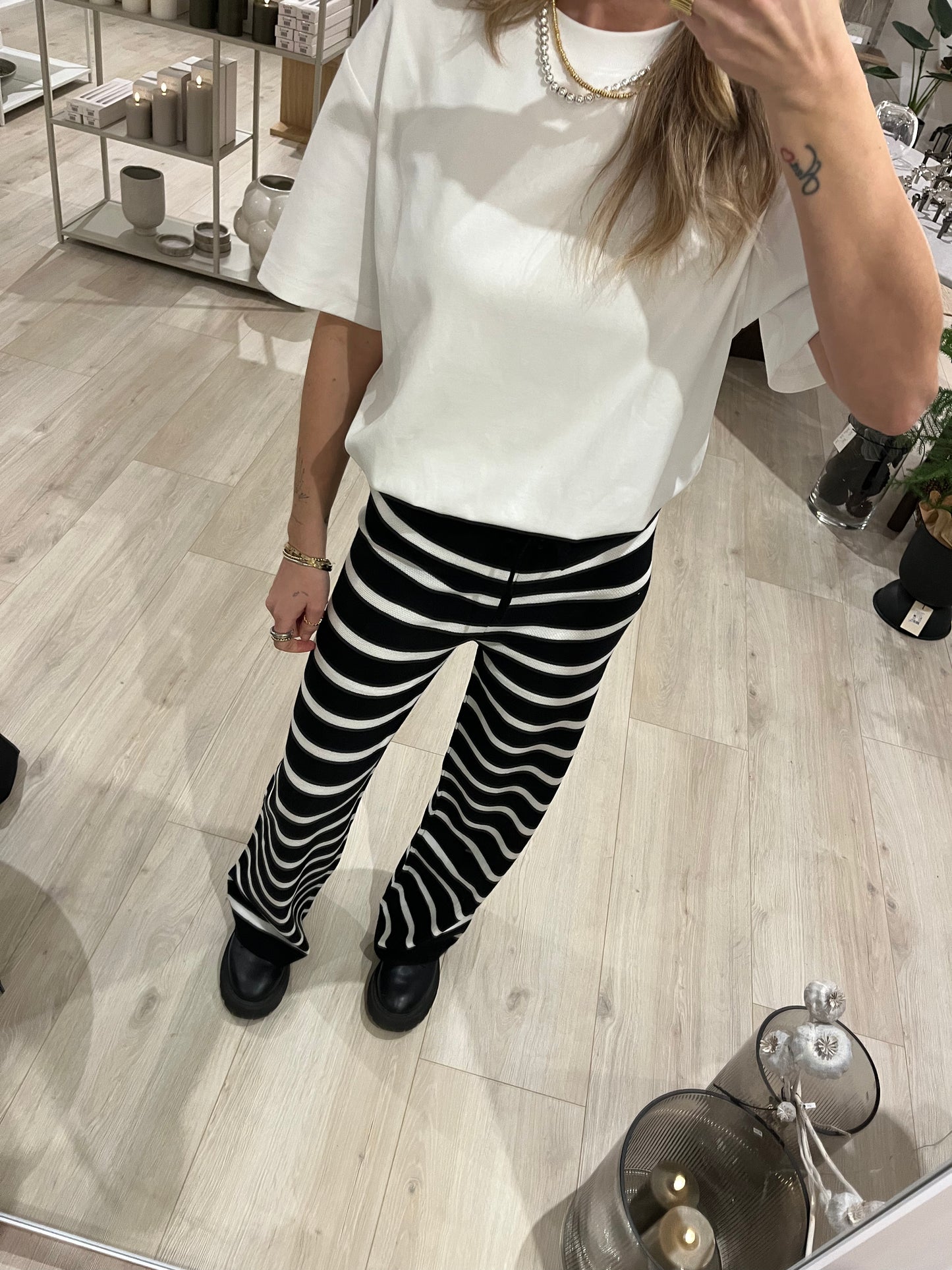 Hose stripe schwarz