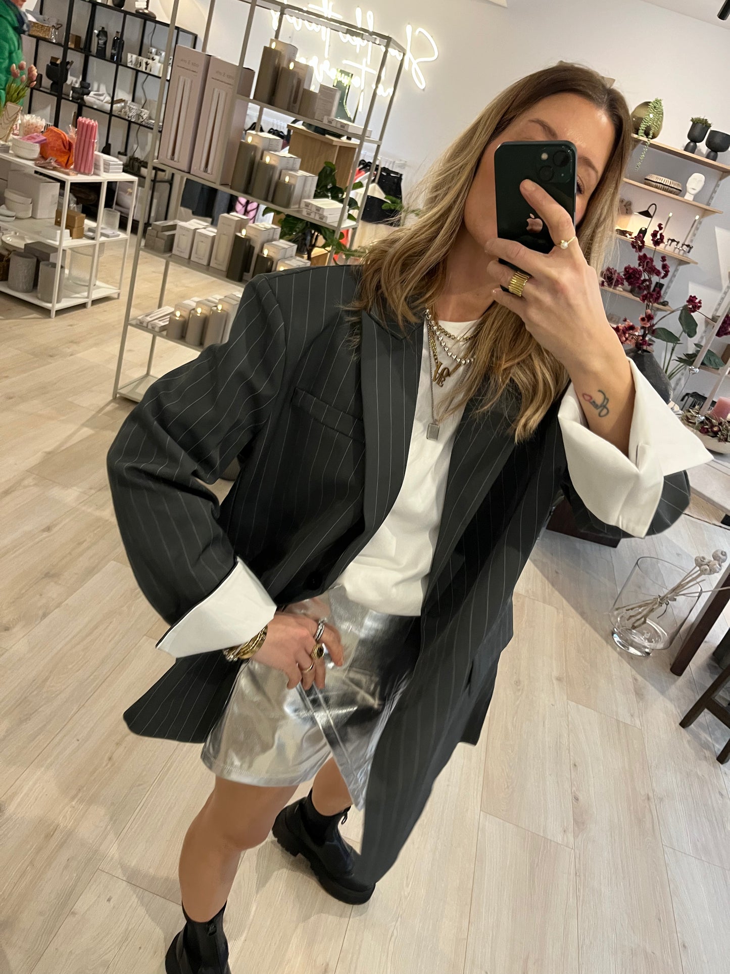 Blazer Oversized Nadelstreifen