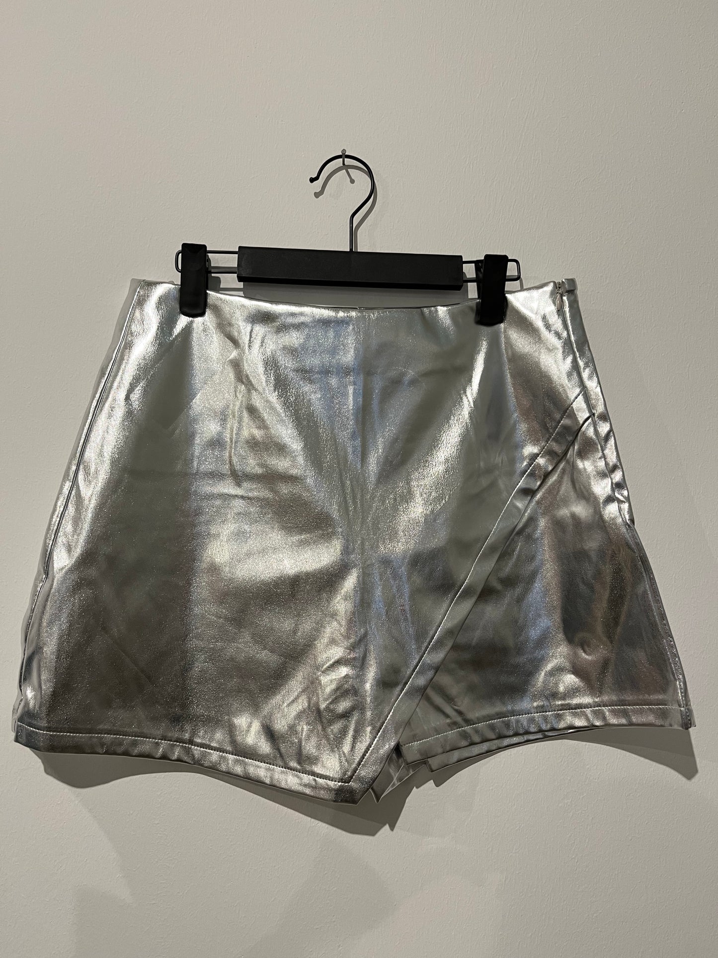 Skort metallic Silber