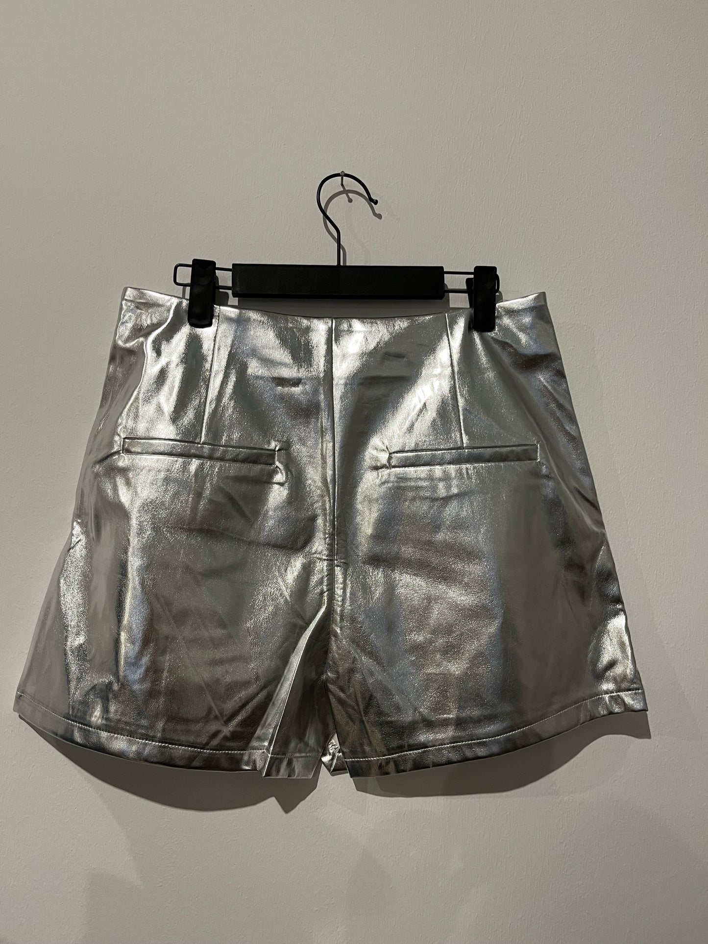 Skort metallic Silber