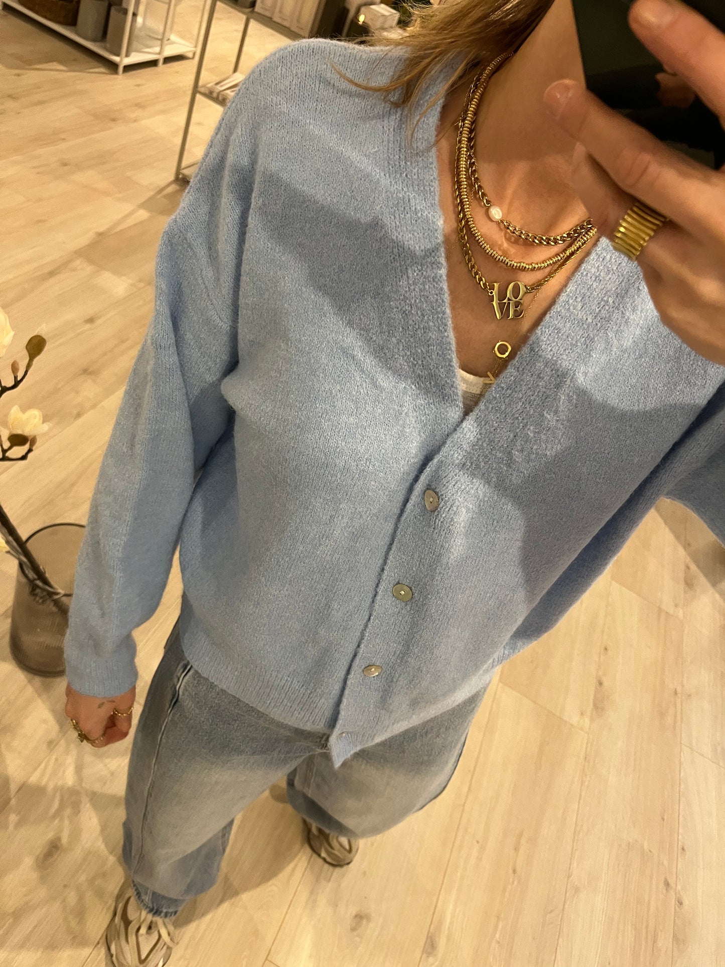 Cardigan light blue