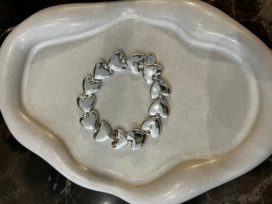 Herzarmband Silber