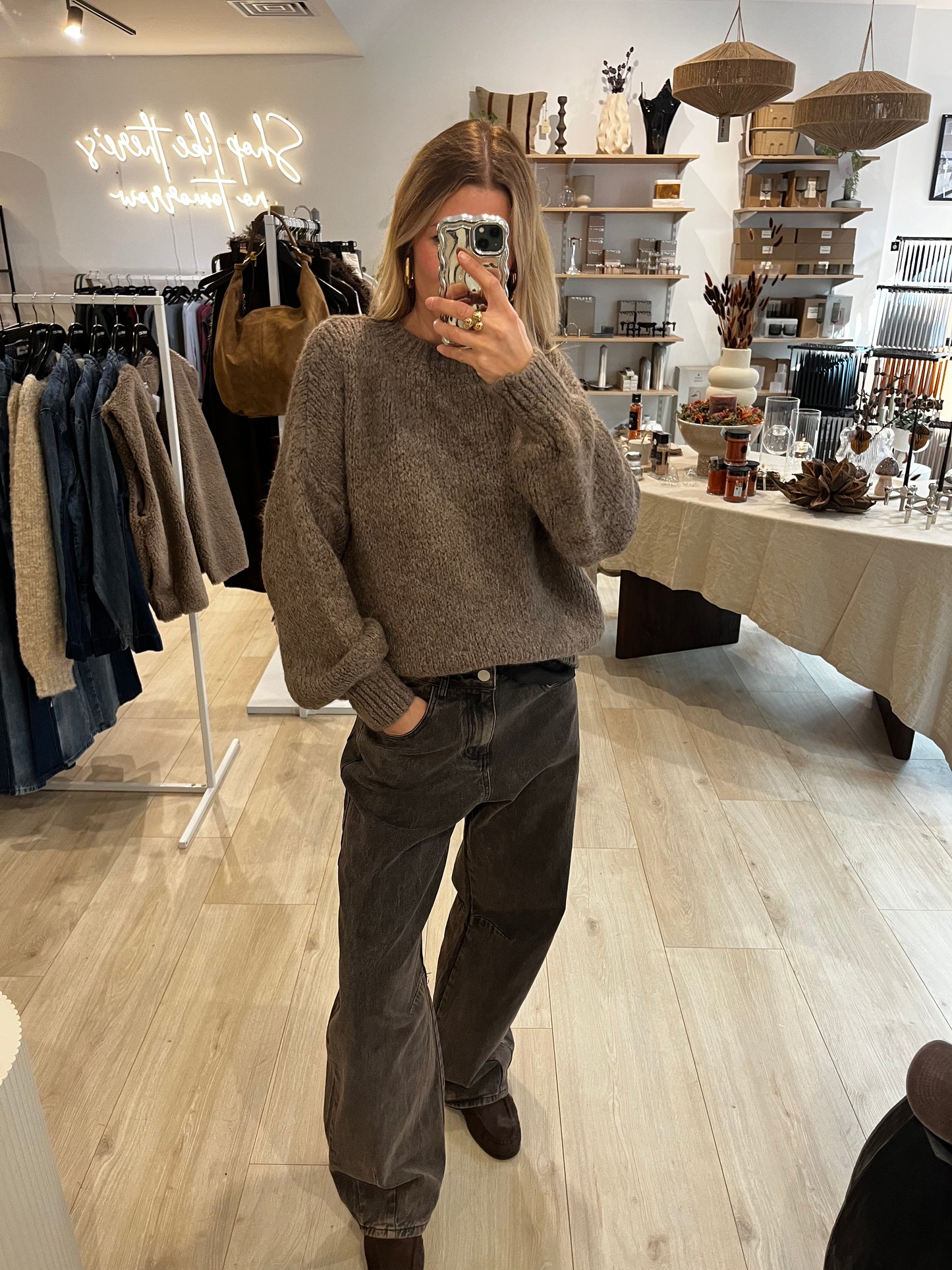 Pullover Flor Schlamm