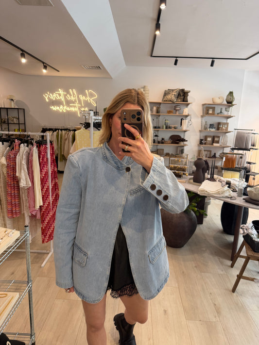 Denim Blazer cut out