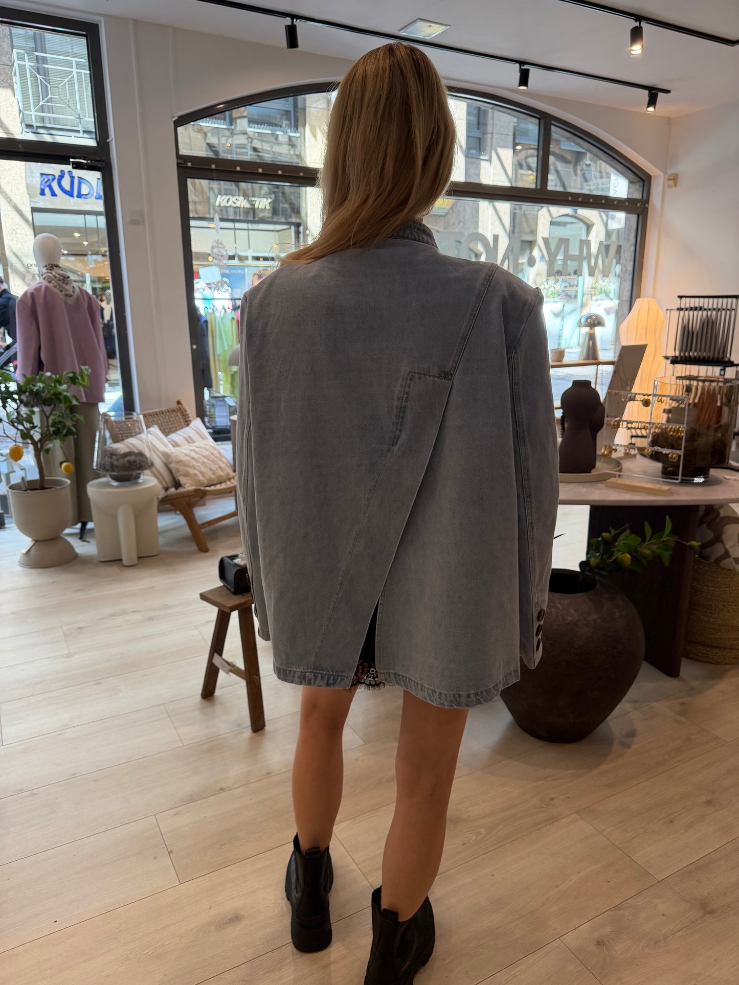 Denim Blazer cut out