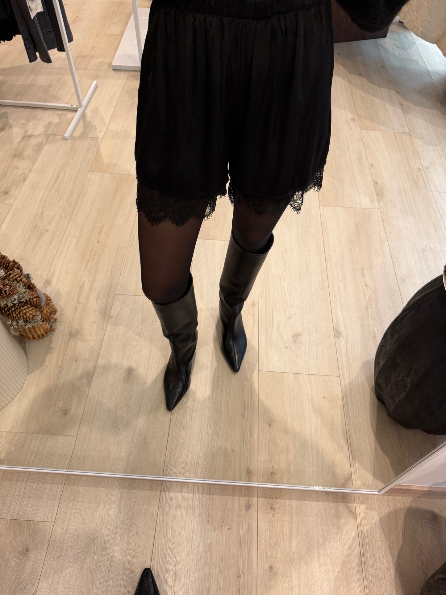 Spitzenshorts schwarz