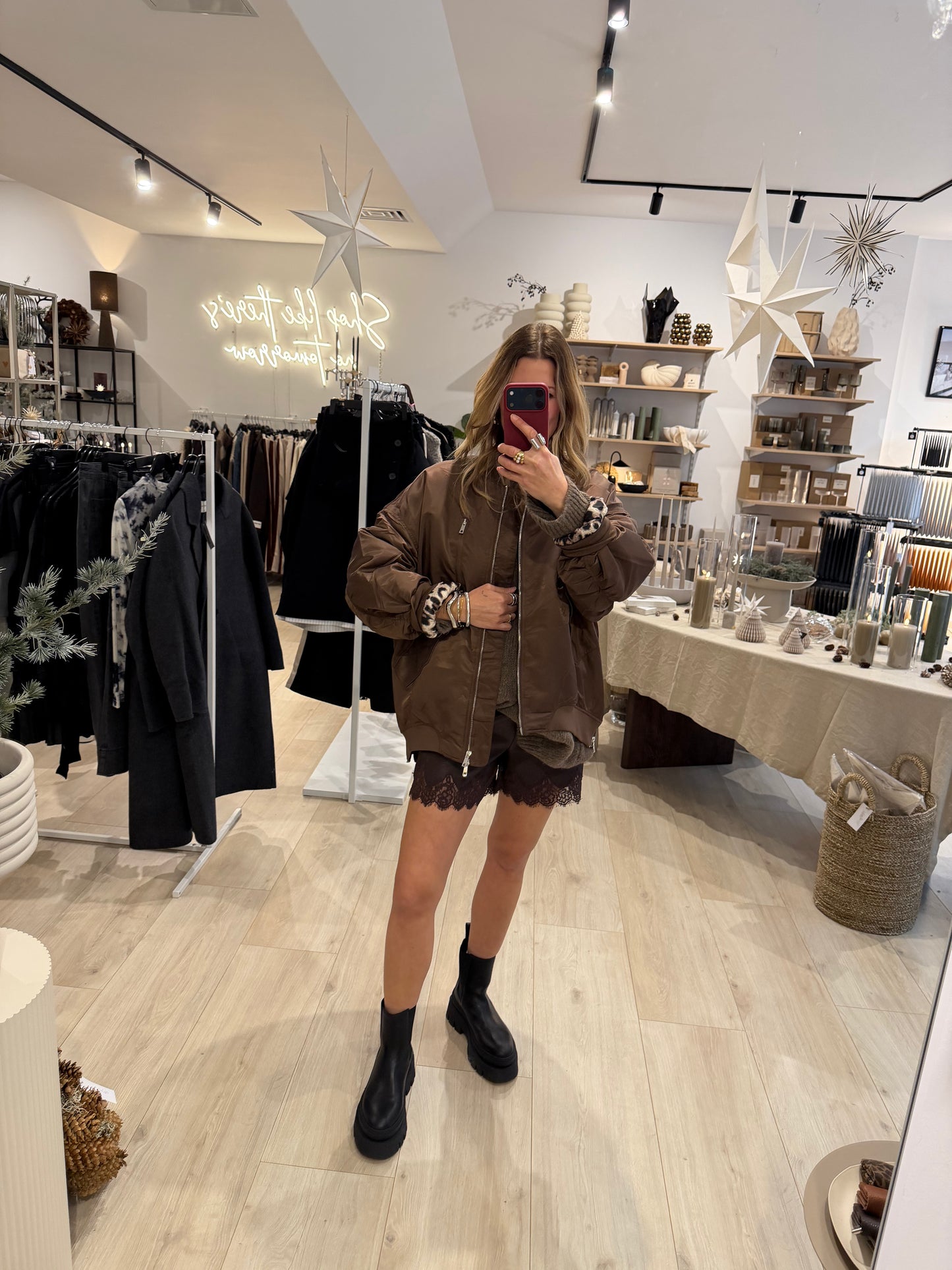 Bomberjacke braun/Leo