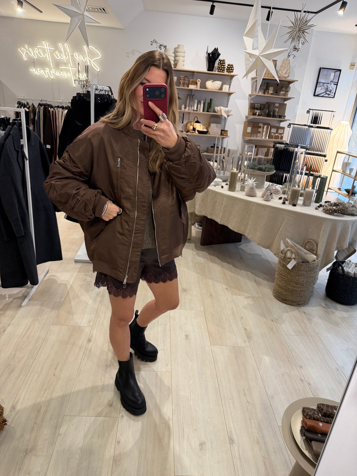 Bomberjacke braun/Leo