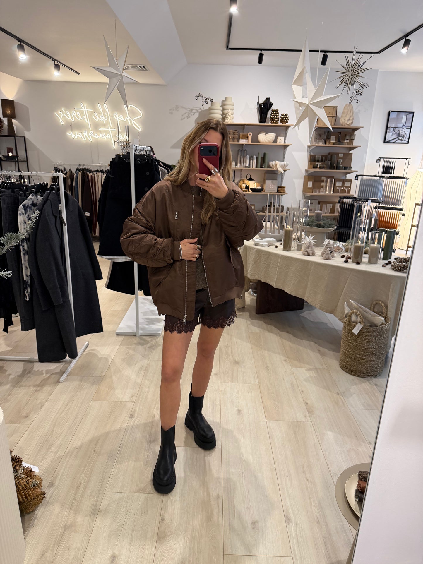 Bomberjacke braun/Leo