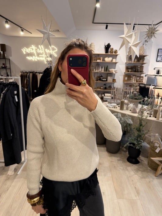 Rollkragenpullover Ellen beige