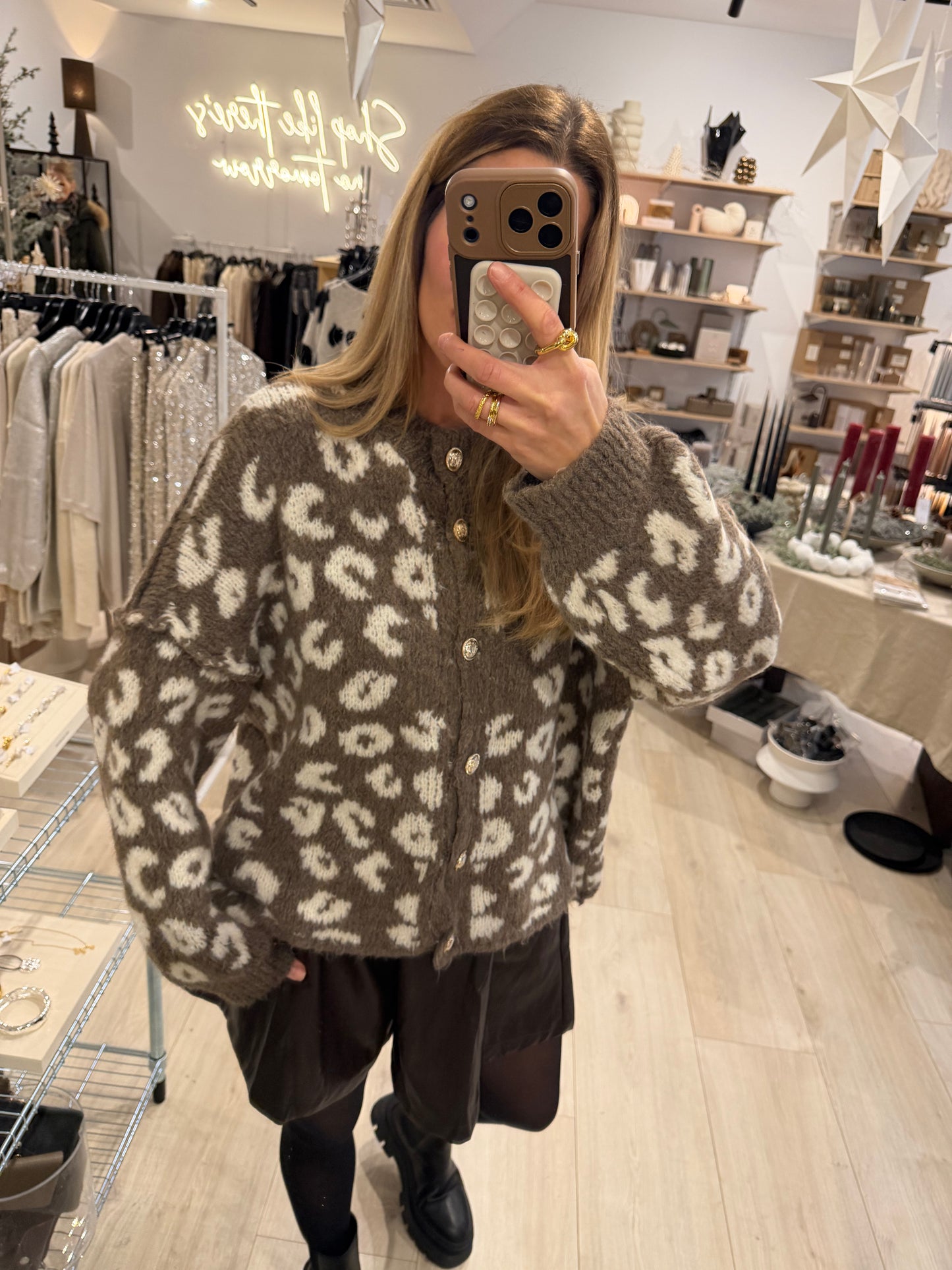 Cardigan Nea taupe