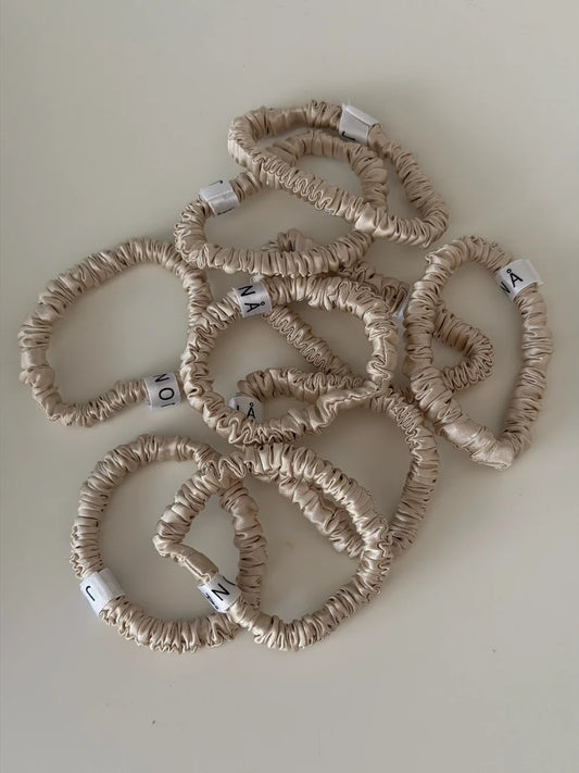 Silk Scrunchie beige, Jona the Lable