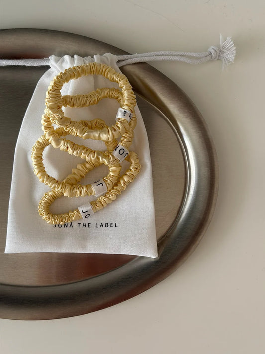 Silk Scrunchie gelb, Jona the Lable
