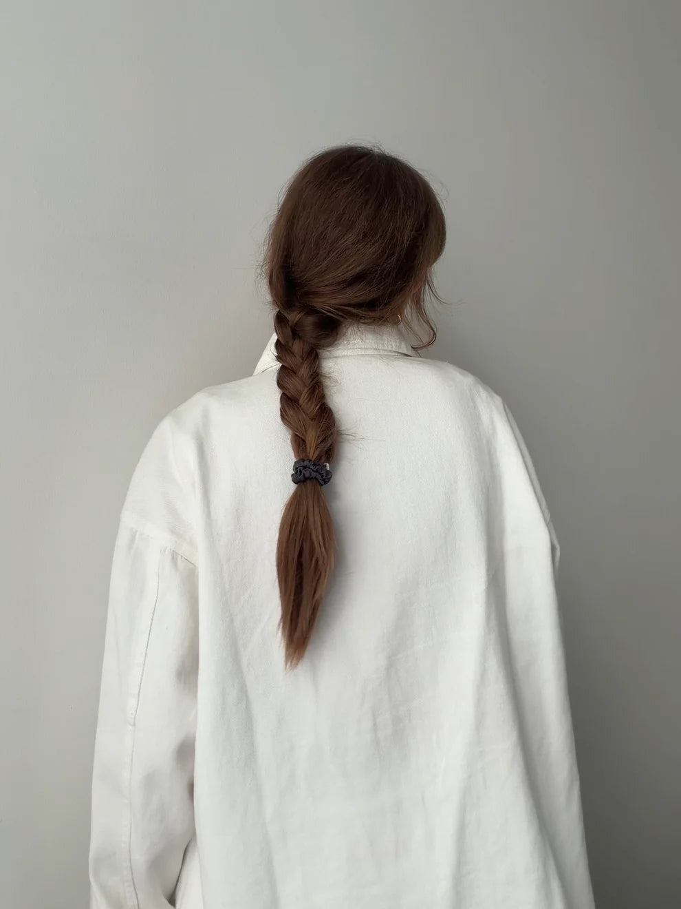 Silk Scrunchie braun, Jona the Lable