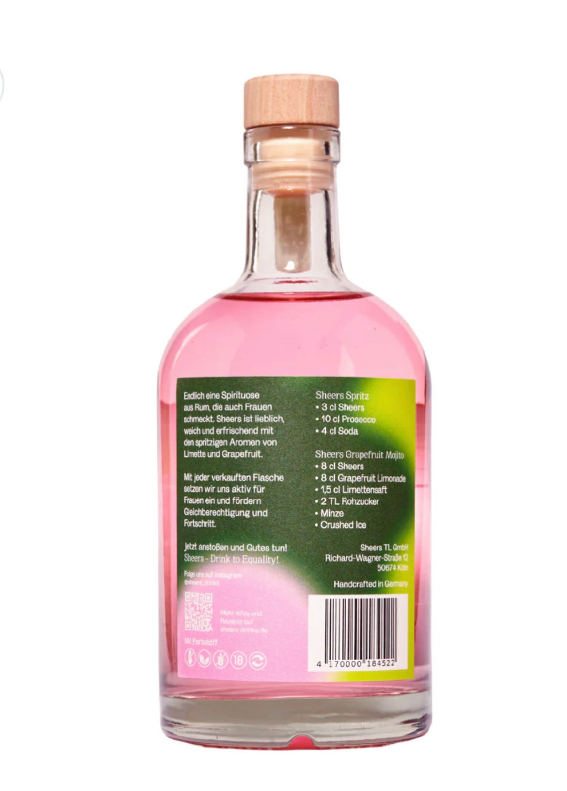 Sheers Pink Rum 500ml