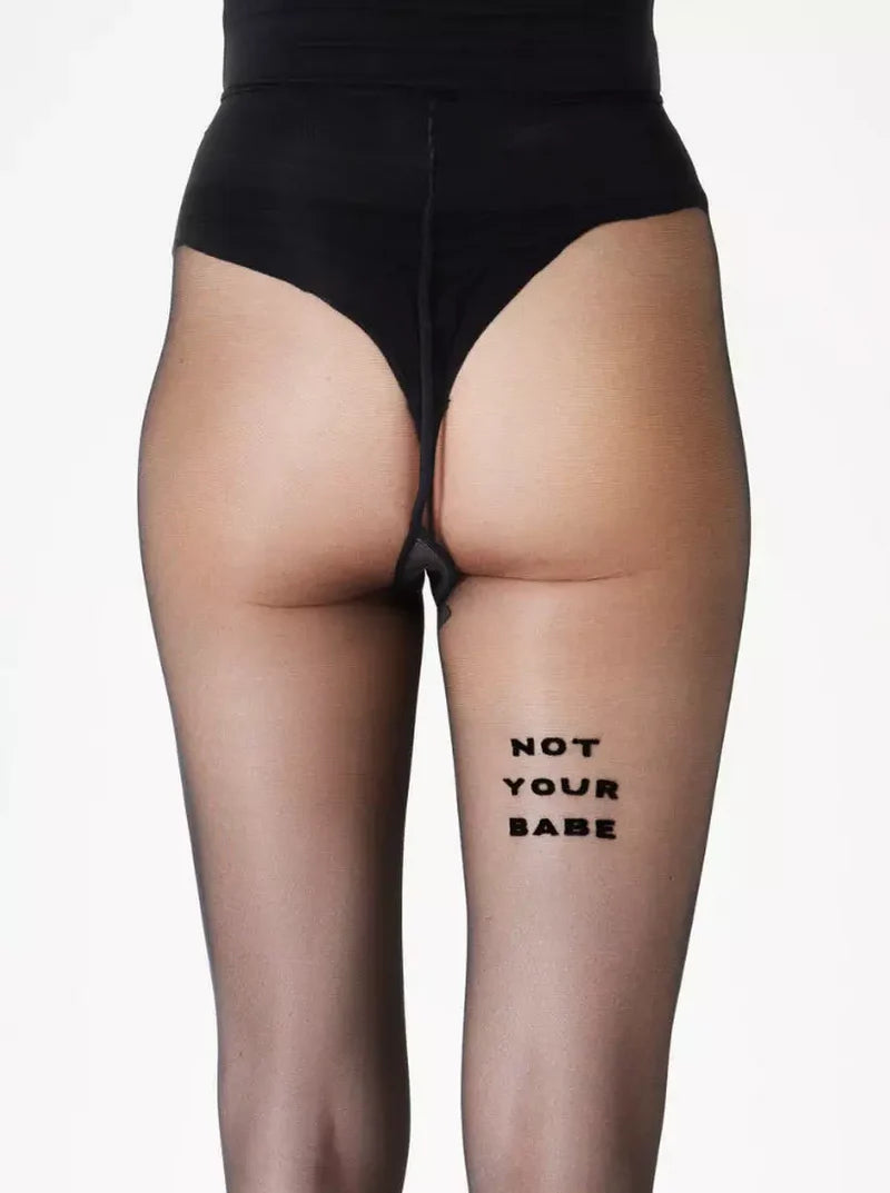 Strumpfhose "Not your Babe"