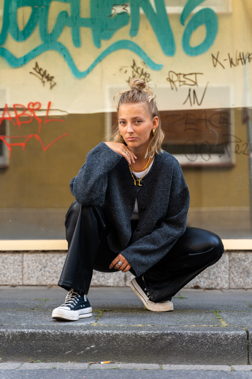 Cardigan Anthrazit