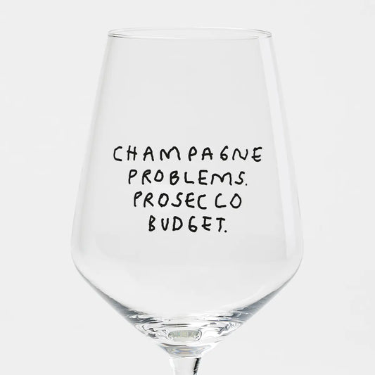 Weinglas champagne problems...