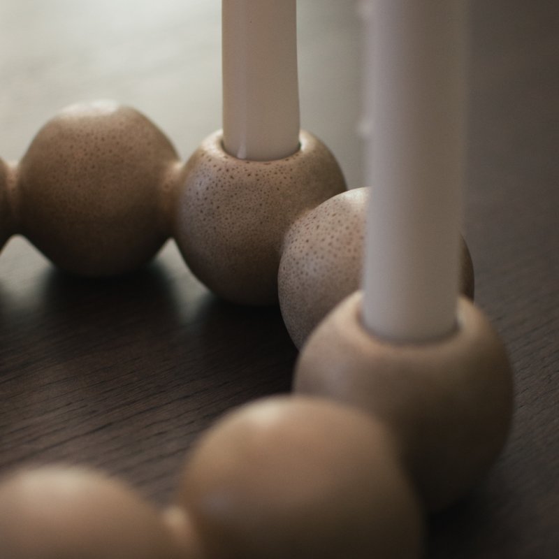 Bright Candleholder beige, dbkd