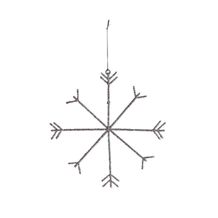 Glitzerne Schneeflocke 20cm