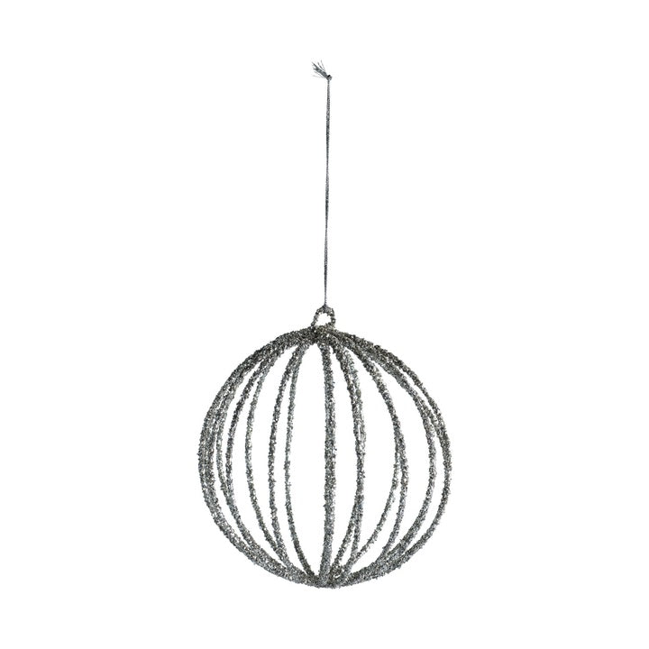 Glitzer Weihnachtskugel groß