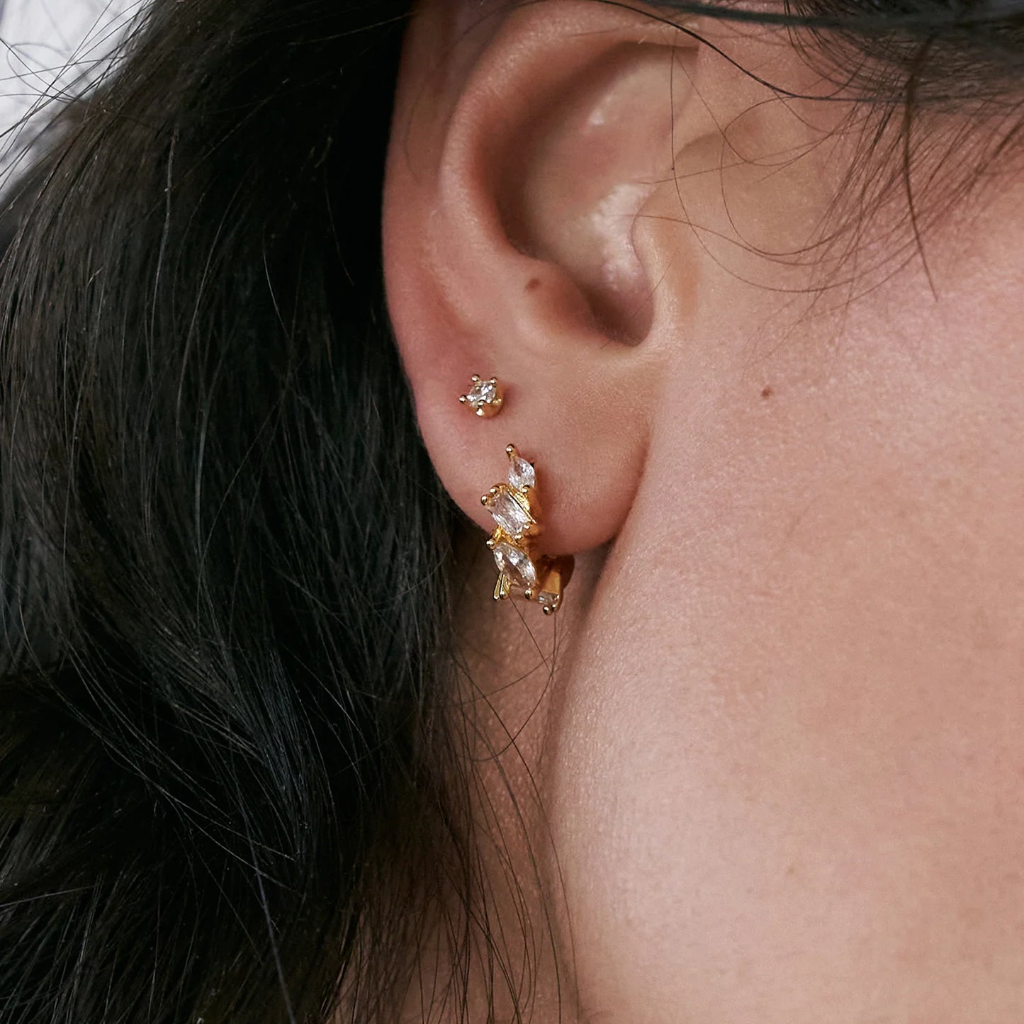 Eclipse Creolen, gold, Muli Collection