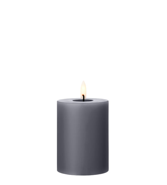 LED Blockkerze 10cm, Dark Slate#74, ester & erik