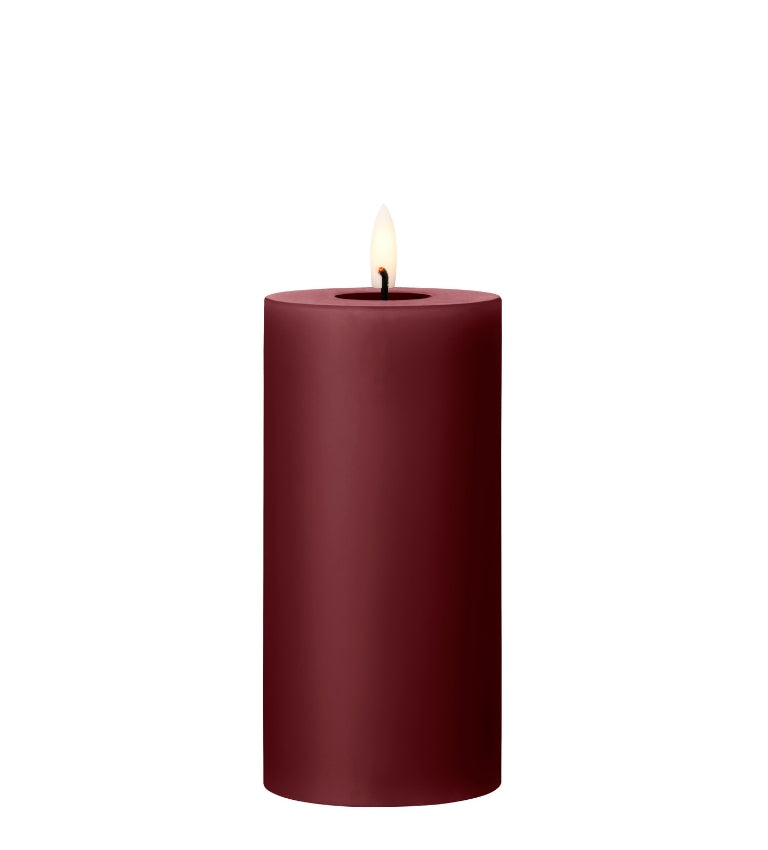 LED Blockkerze 15cm Deep Wine 44/2, ester & erik