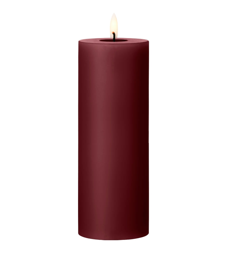LED Blockkerze 20cm Deep Wine#44/2, ester & erik,