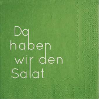 Serviette Räder "Da haben wir den Salat"