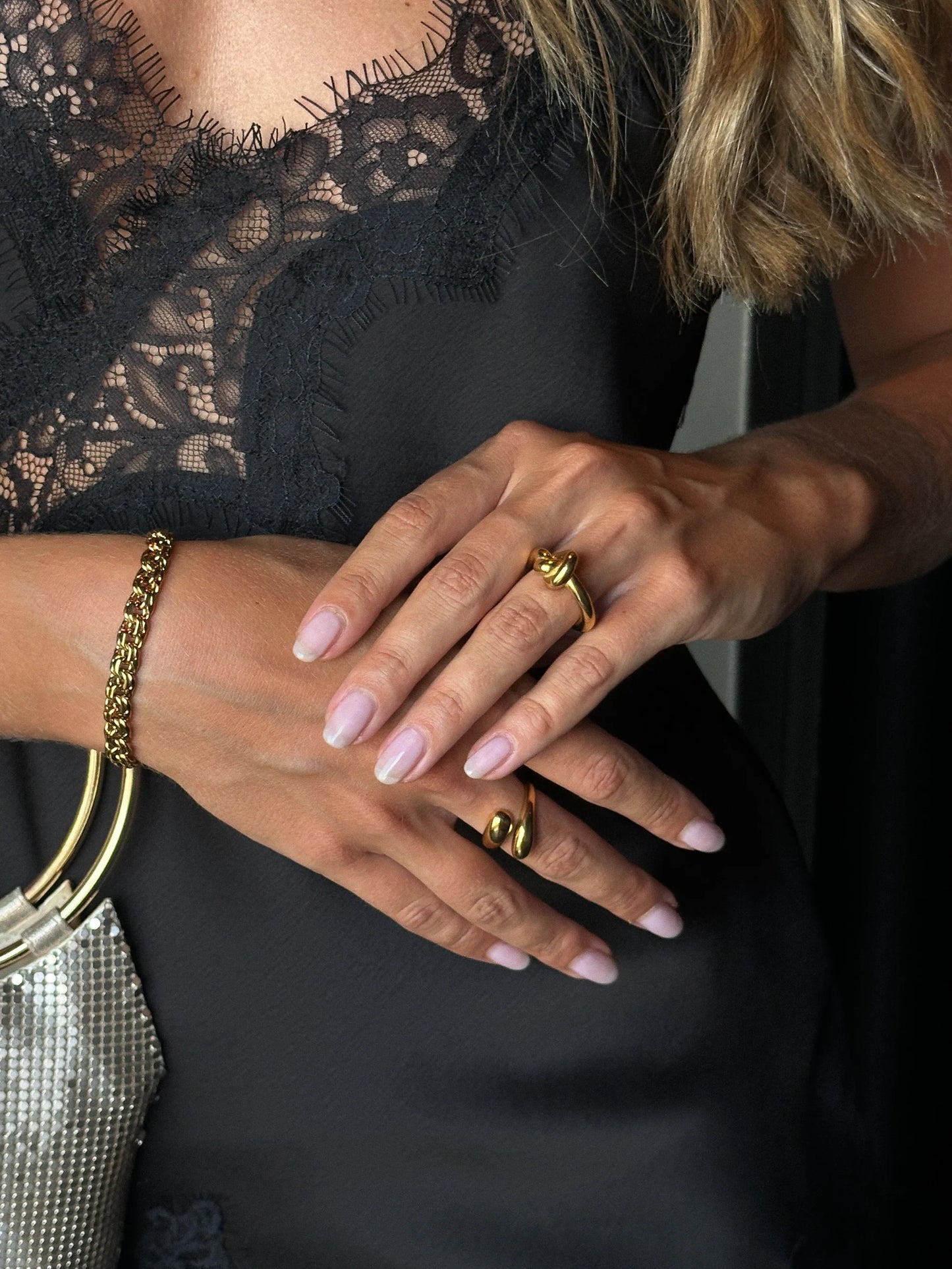 Chunky Knot, gold, Muli Collection