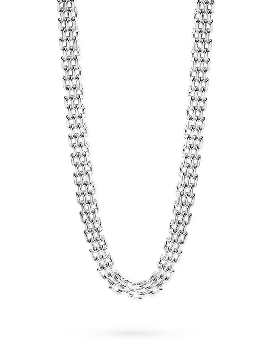 Mesh Link Kette, silber, Muli Collection