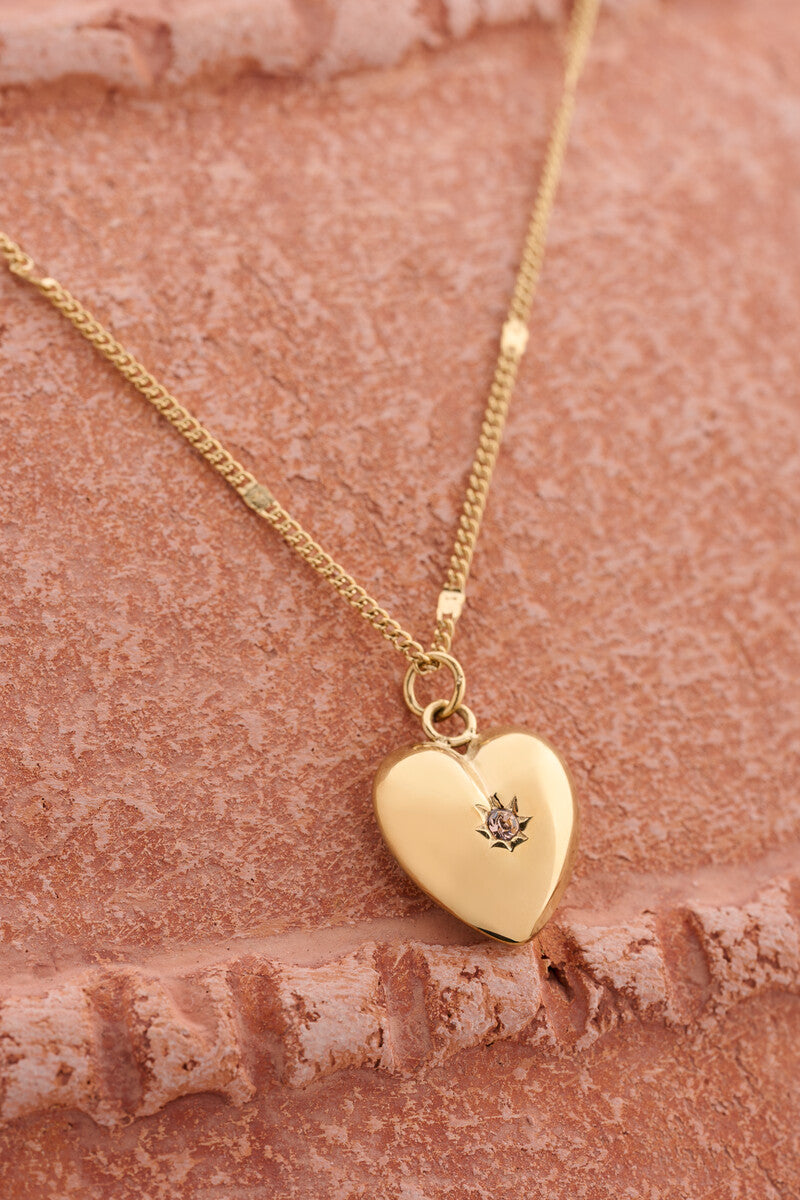 Kette Herz mit Geburtsstein gold, My Jewellery