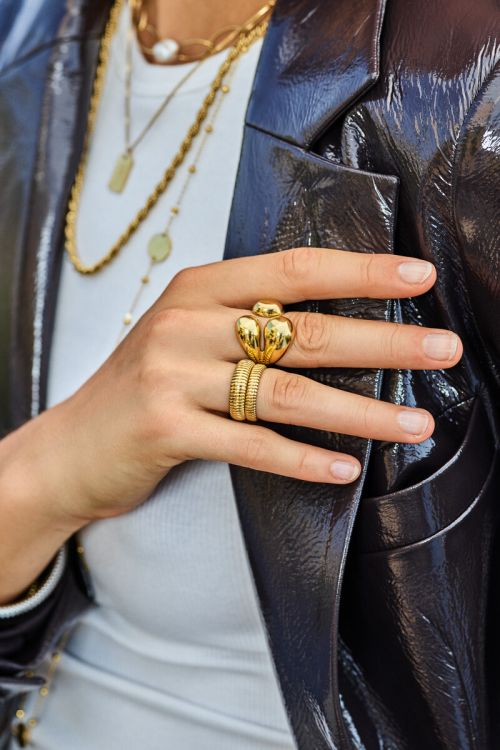 Mini Stretch Ring gold