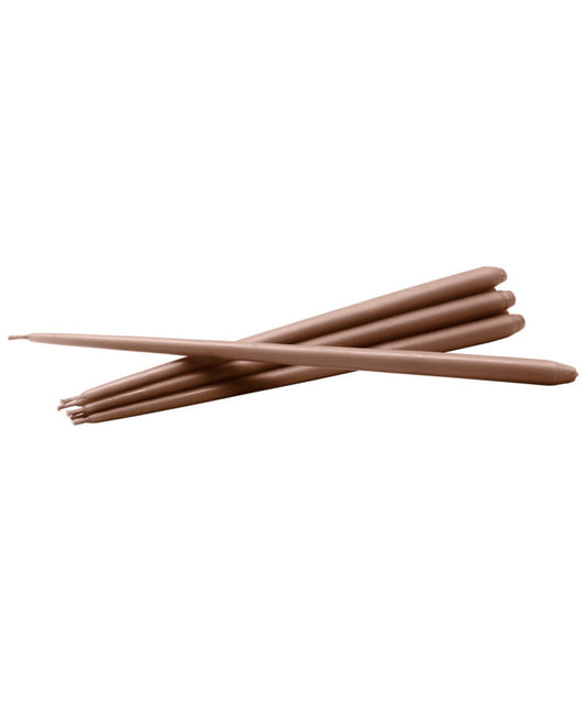 Stabkerzen STOFF Nagel soft brown