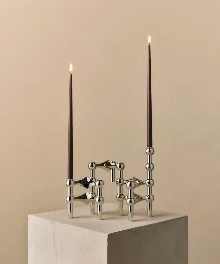 Stabkerzen STOFF Nagel Espresso