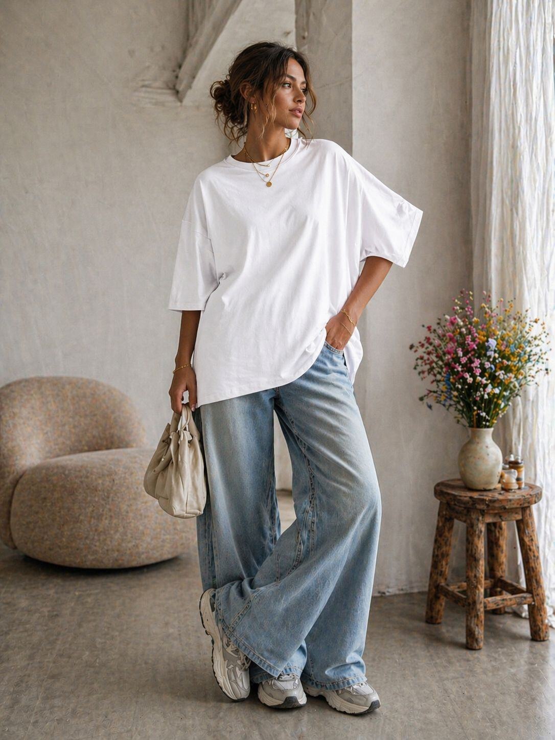 Oversizedshirt weiß