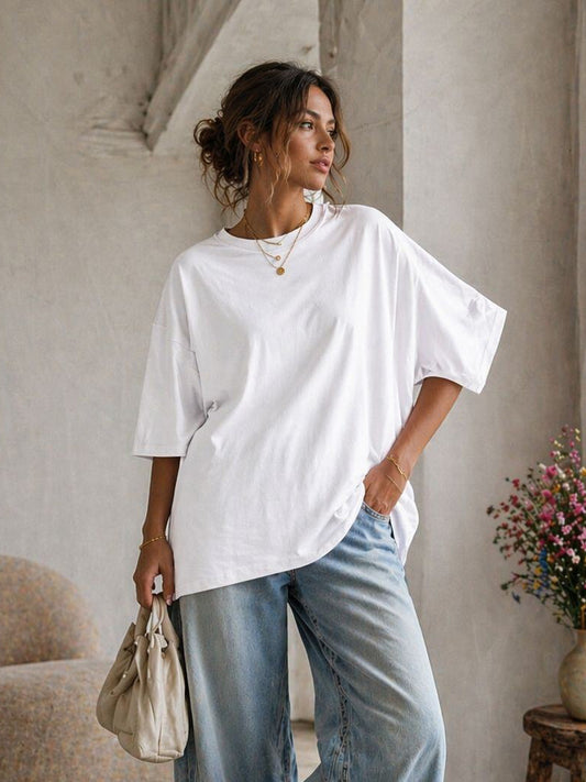 Oversizedshirt weiß