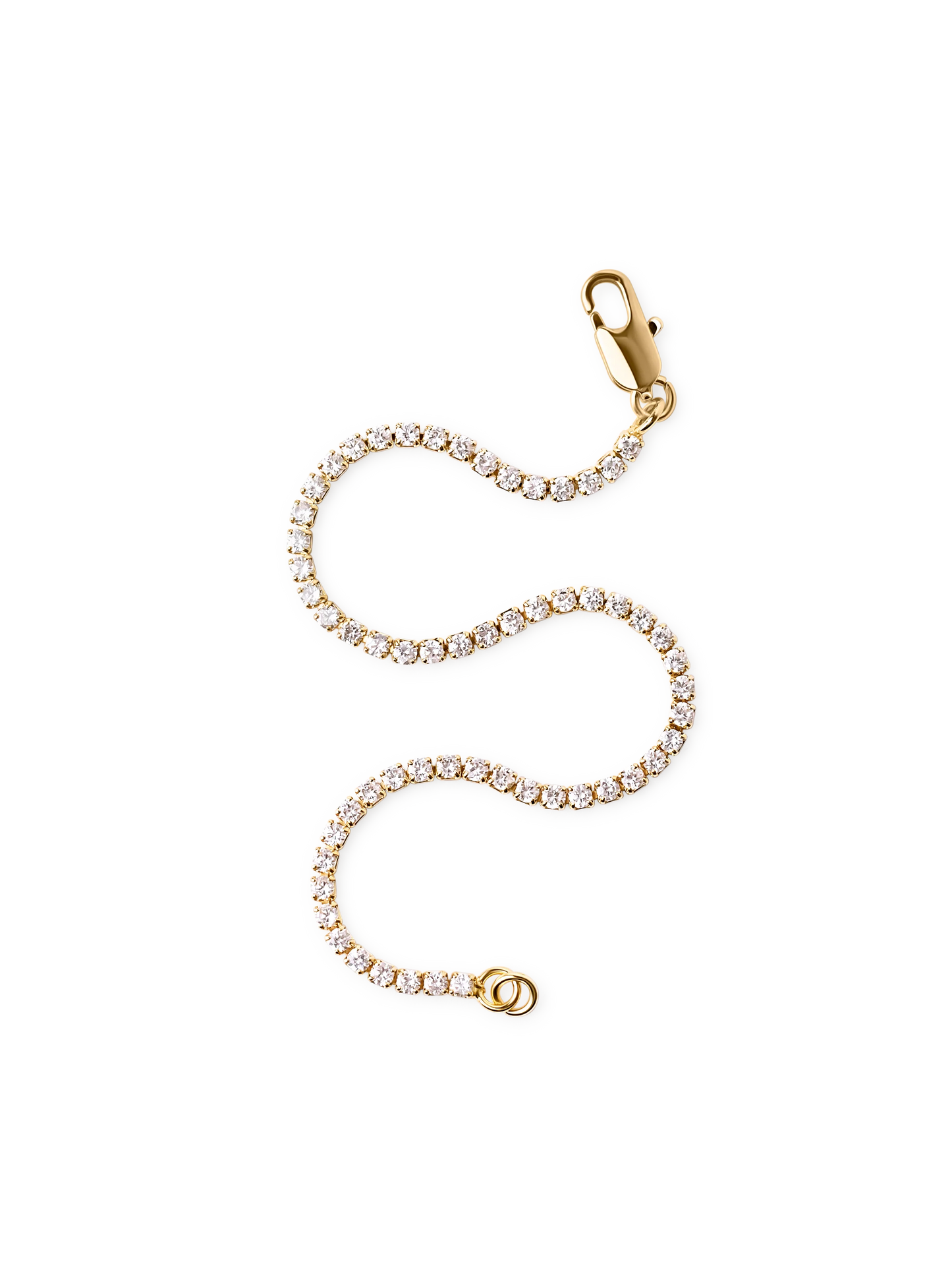 Thin Tennis Armband gold, Muli Collection