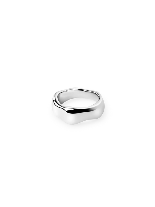 Wavy Bold Ring silber, Muli Collection